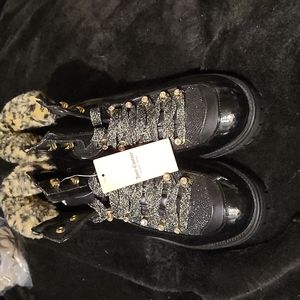 Juicy couture black leopard boots